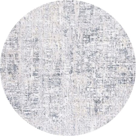 Safavieh 6 ft. 7 in. x 6 ft. 7 in. Toscana Round Power Loomed Rug; Ivory & Grey TOS680A-7R